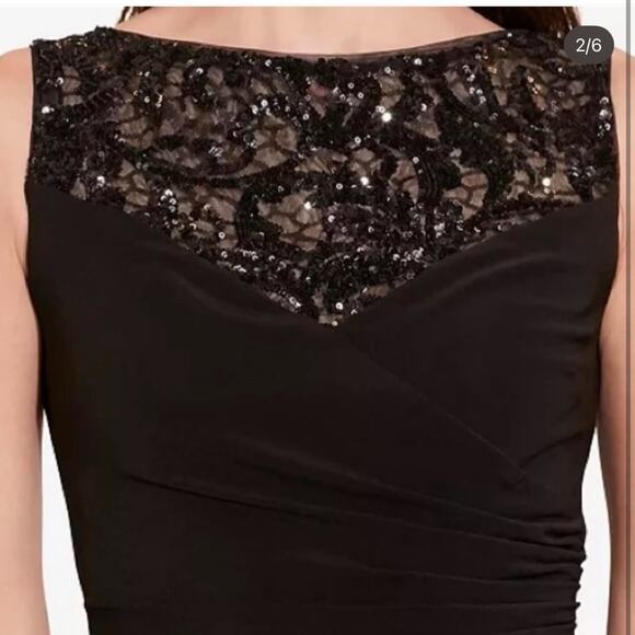 Lauren Ralph Lauren Classic Sheer sequin Lace cocktail Dress Size 8 NWT - Picture 3 of 16